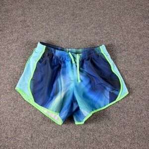 Nike Dri-Fit Athletic Running Shorts Womens Large Blue 3" Inseam